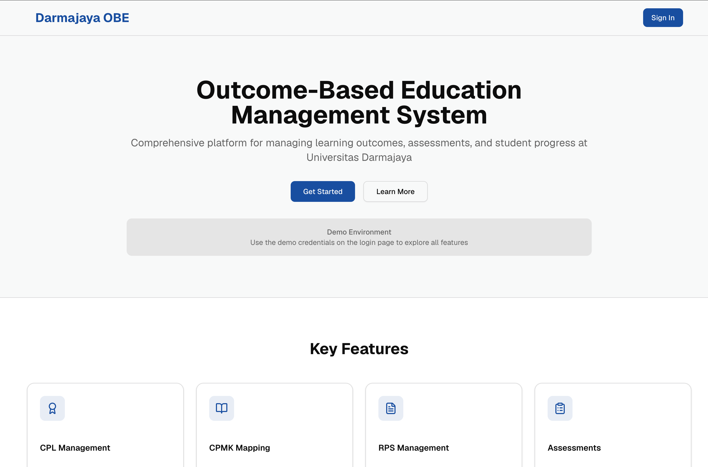 Outcome Based Education Web App – Platform for Outcome Based Learning in Schools